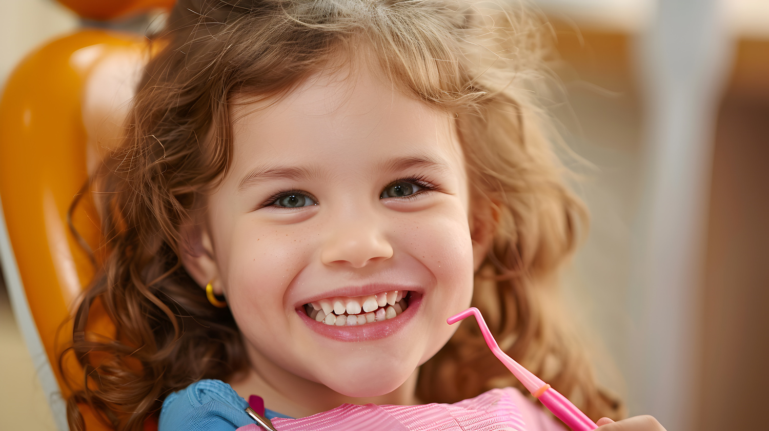 Smiling and Happy at the Dentist: Children Embrace Dental Care for Bright Smiles