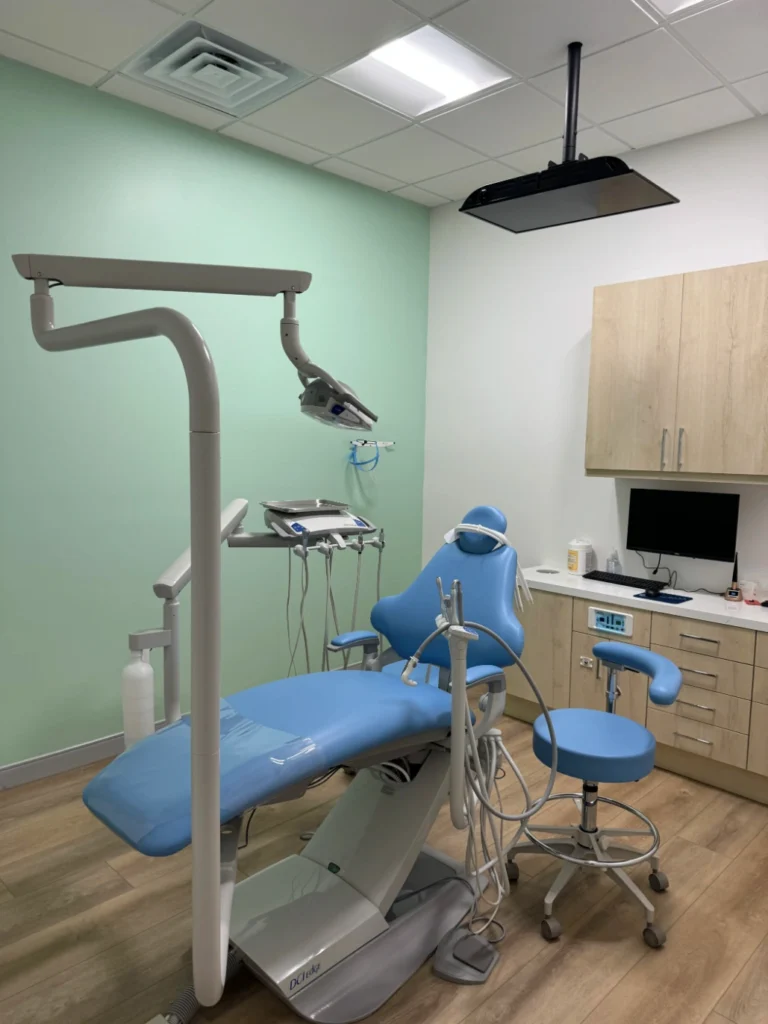 photo of a dental chair at ChildSmiles for brea dental services
